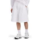 Comme Des Garons Men's Quilted Wide-leg Pleated Shorts - White