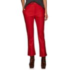 R13 Women's Kick Wool-blend Flannel Trousers-red