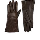 Barneys New York Women's Tech-smart Leather Gloves-brown