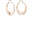 Irene Neuwirth Women's Akoya Pearl & Rose Gold Hoop Earrings