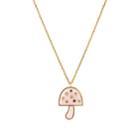 Brent Neale Women's Mushroom Pendant Necklace - Pink