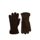Barneys New York Men's Cashmere-lined Suede & Knit Gloves - Dk. Brown