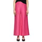 Simon Miller Women's Heliconia Silk-linen Wide-leg Pants-pink