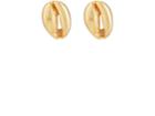 Tohum Design Women's Large Puka Shell Earrings