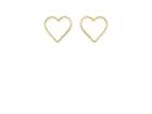 Brent Neale Women's Yellow Gold Heart Earrings