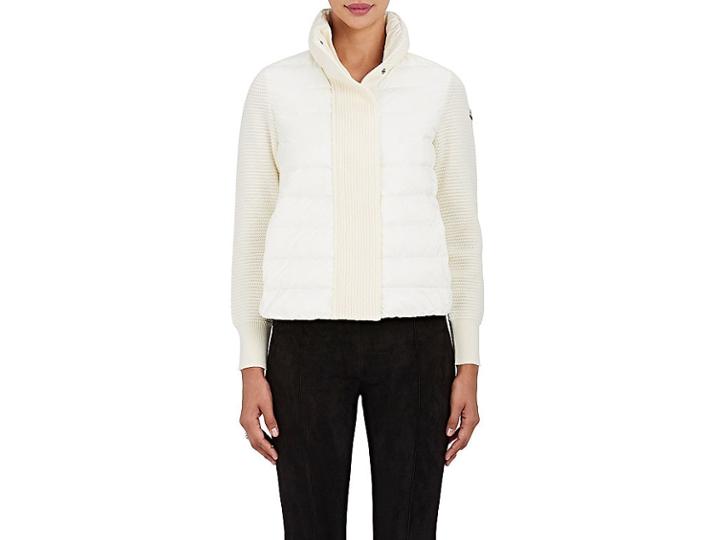 Moncler Women's Maglione Down-quilted & Wool Jacket