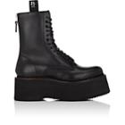 R13 Women's Double Stacked Leather Combat Boots-black