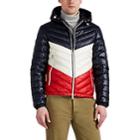 Moncler Men's Chevron-quilted Down Puffer Jacket - Navy