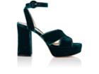 Gianvito Rossi Women's Roxy Velvet Platform Sandals