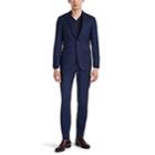 Canali Men's Plaid Wool-silk Two-button Suit - Navy