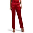 Helmut Lang Women's Satin Straight Trousers - Red