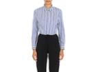 Balenciaga Women's Vertical-striped Cotton Shirt