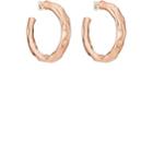 Pamela Love Women's Wavy Hoop Earrings-rose Gold