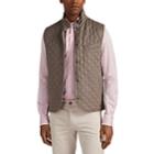 Isaia Men's Quilted Cashmere-silk Vest - Beige, Tan