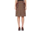 Prada Women's Houndstooth Wool Skirt