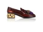 Prada Women's Embellished Leather Loafers