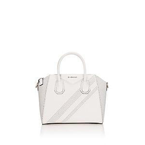 Givenchy Women's Antigona Small Leather Duffel Bag - White