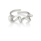 Viola.y Jewelry Women's Coiled Ring-silver