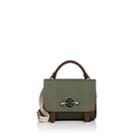 J.w.anderson Women's Disc Leather & Canvas Satchel-green