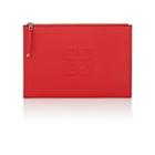 Givenchy Women's Emblem Large Leather Pouch-red