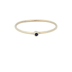 Jennifer Meyer Women's Sapphire Thin Ring - Blue