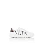 Valentino Garavani Women's Rockstud Leather Sneakers-white