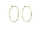 Jennifer Meyer Women's Hammered Medium Hoop Earrings - Gold