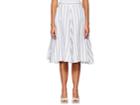 Thierry Colson Women's Ikat Striped Linen-blend Skirt
