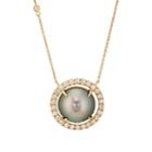 Samira 13 Women's Sliced Australian Pearl Pendant Necklace - Gold