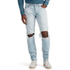 Simon Miller Men's M001 Distressed Selvedge-denim Jeans - Blue