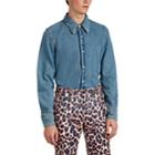 Calvin Klein 205w39nyc Men's Jaws Denim Button-front Shirt - Blue