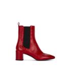 Barneys New York Women's Patent Leather Chelsea Boots - Red