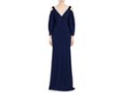 Alberta Ferretti Women's Silk Satin Cold-shoulder Gown