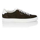 Givenchy Men's Urban Knots Suede & Leather Sneakers-olive