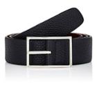 Simonnot Godard Men's Reversible Leather Belt-black
