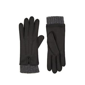 Barneys New York Women's Cashmere-lined Deerskin Gloves - Black