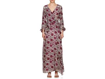 Natalie Martin Women's Danika Floral Silk Cover-up Maxi Dress
