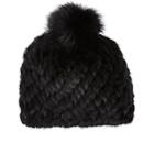 Barneys New York Women's Mink & Fox Fur Knit Beanie-black
