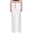 Chlo Women's Tech-twill Relaxed Trousers-white