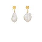 Anni Lu Women's Star And Pearl Drop Earrings - Gold