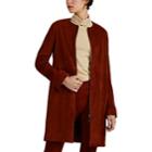 The Row Women's Anka Suede Coat - Red