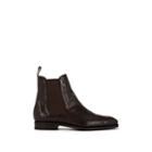Carmina Shoemaker Men's Lizard-stamped Leather Chelsea Boots - Dk. Brown