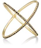 Eva Fehren Women's Black Diamond & Yellow Gold 'x' Ring