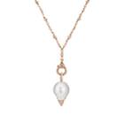 Samira 13 Women's Spiked Pearl Pendant Necklace - Rose Gold