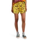 R13 Women's Hawaiian-print Boxer Shorts - Yellow