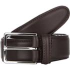 Barneys New York Men's Leather Belt - Dk. Brown