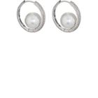 Samira 13 Women's Australian Pearl Hoop Earrings-pearl