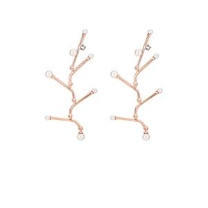 Chasunyoung Women's Crystal-embellished Drop Earrings - Gold