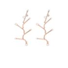 Chasunyoung Women's Crystal-embellished Drop Earrings - Gold