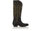 Golden Goose Women's Wish Star Distressed Leather Knee Boots